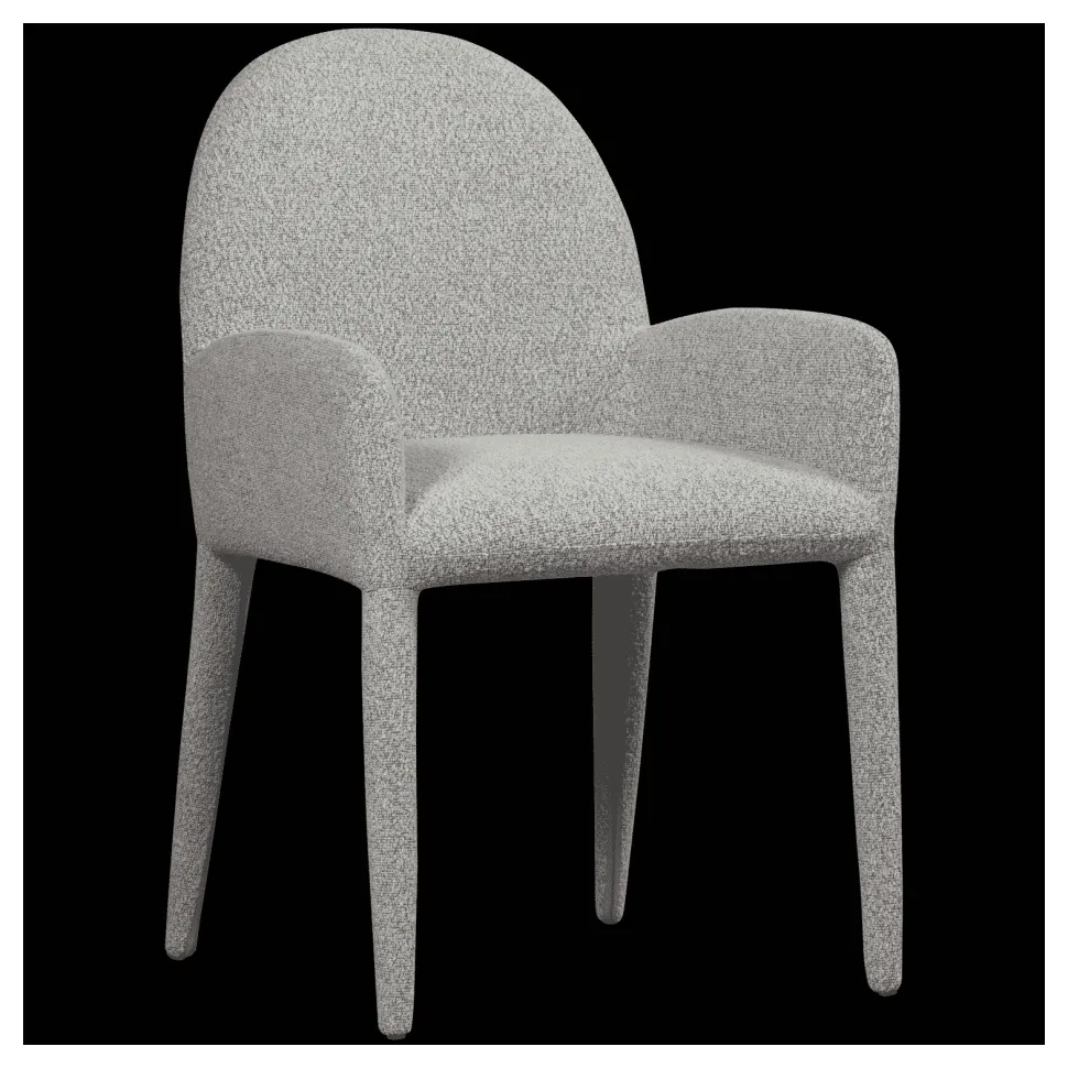 Eetkamerstoel Elegance Bouclé, kleur Greige