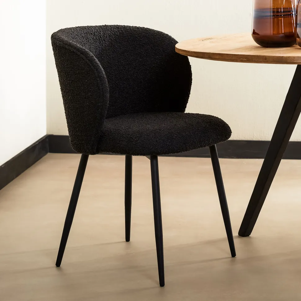 Eetkamerstoel Elyna Bouclé