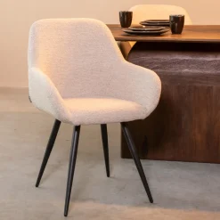Eetkamerstoel Fender Bouclé, kleur Naturel