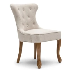 Eetkamerstoel George Chenille Jacquard, kleur Glossy Flax