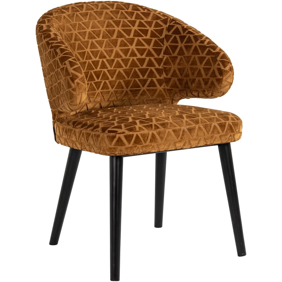 Eetkamerstoel Indigo Triangle, kleur Goud