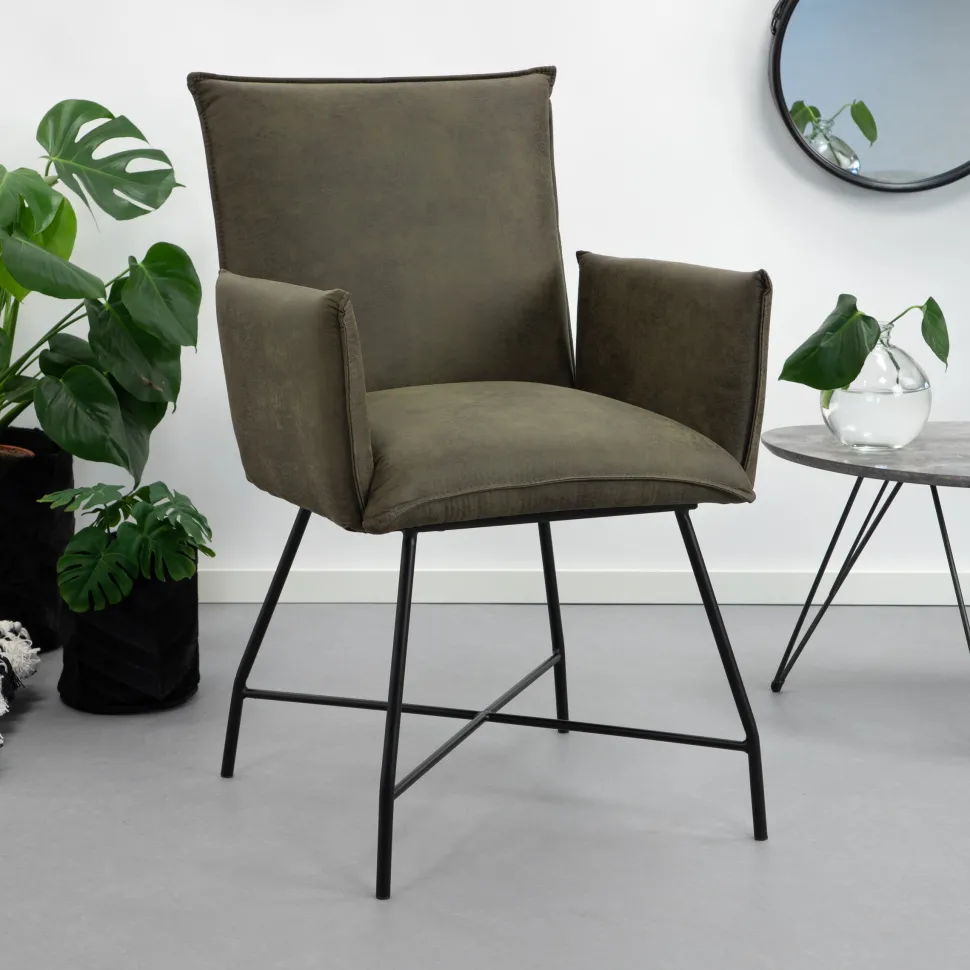 Eetkamerstoel Kostas met armleuning