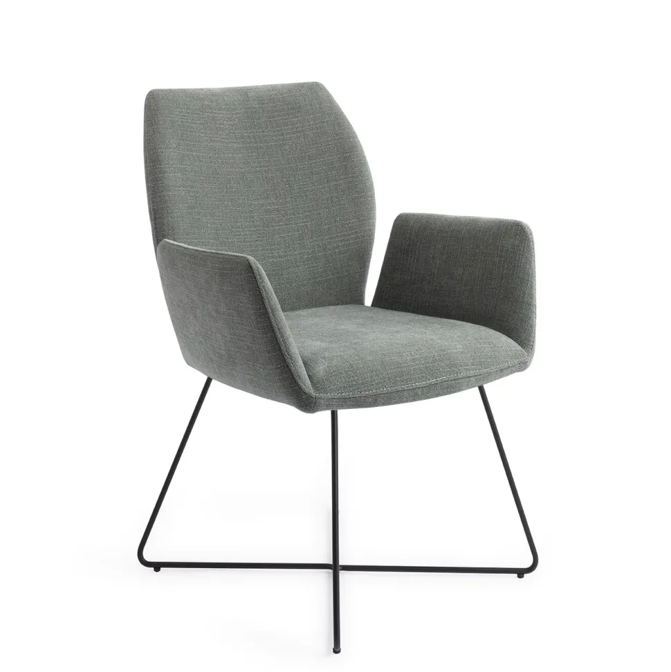 Eetkamerstoel Misaki Cross Black