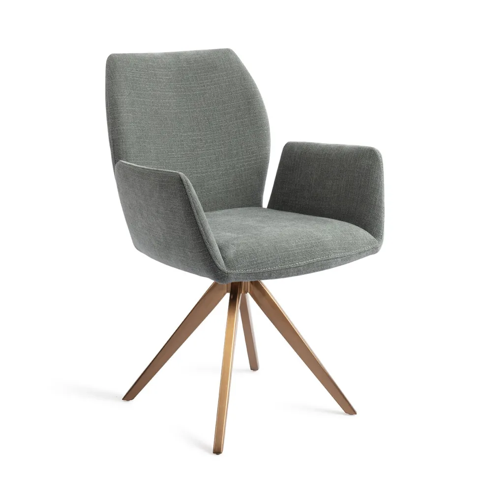 Eetkamerstoel Misaki Turn Rose, Draaibaar