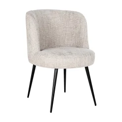 Eetkamerstoel Morton Chenille, kleur Naturel
