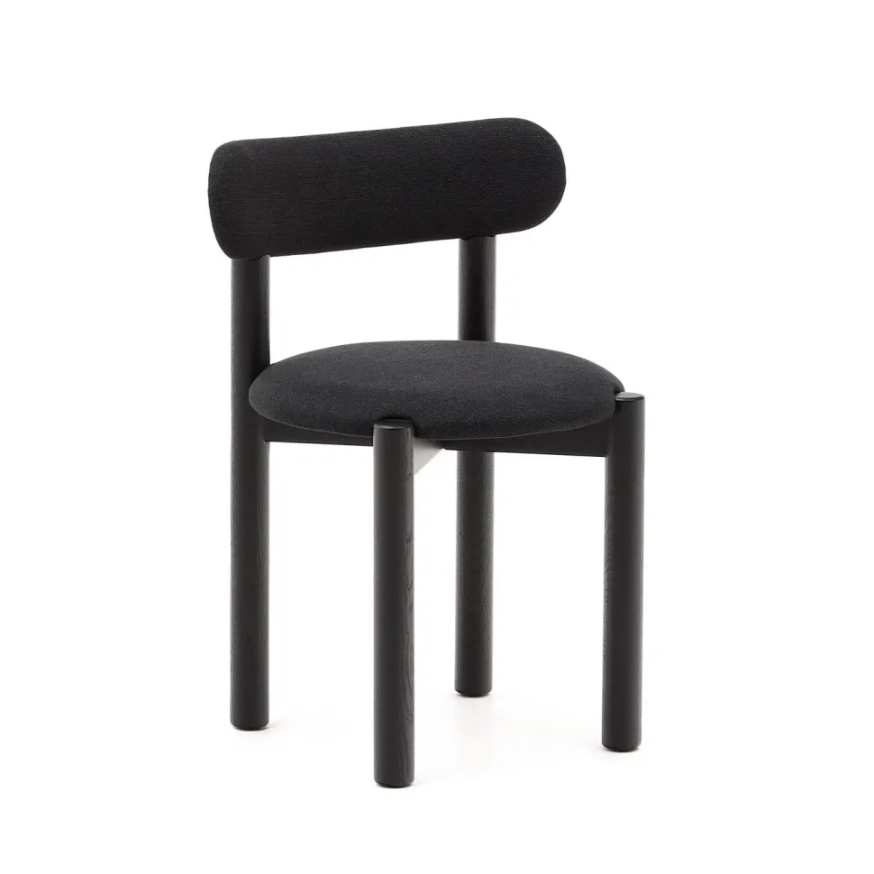 Eetkamerstoel Nebai Eikenhout en chenille