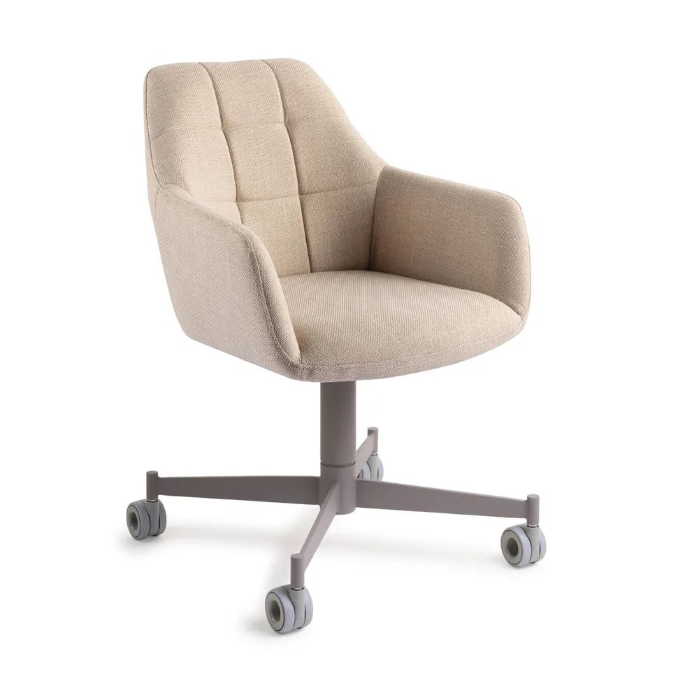 Eetkamerstoel Noto Caster Grey