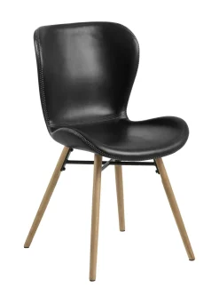 Eetkamerstoel Olle PU, kleur Zwart