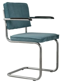 Eetkamerstoel Ridge Met armleuning, Ribstof