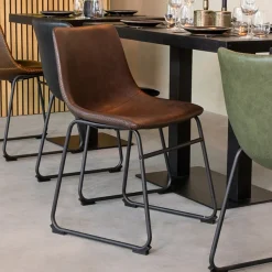 Eetkamerstoel Risto Lederlook