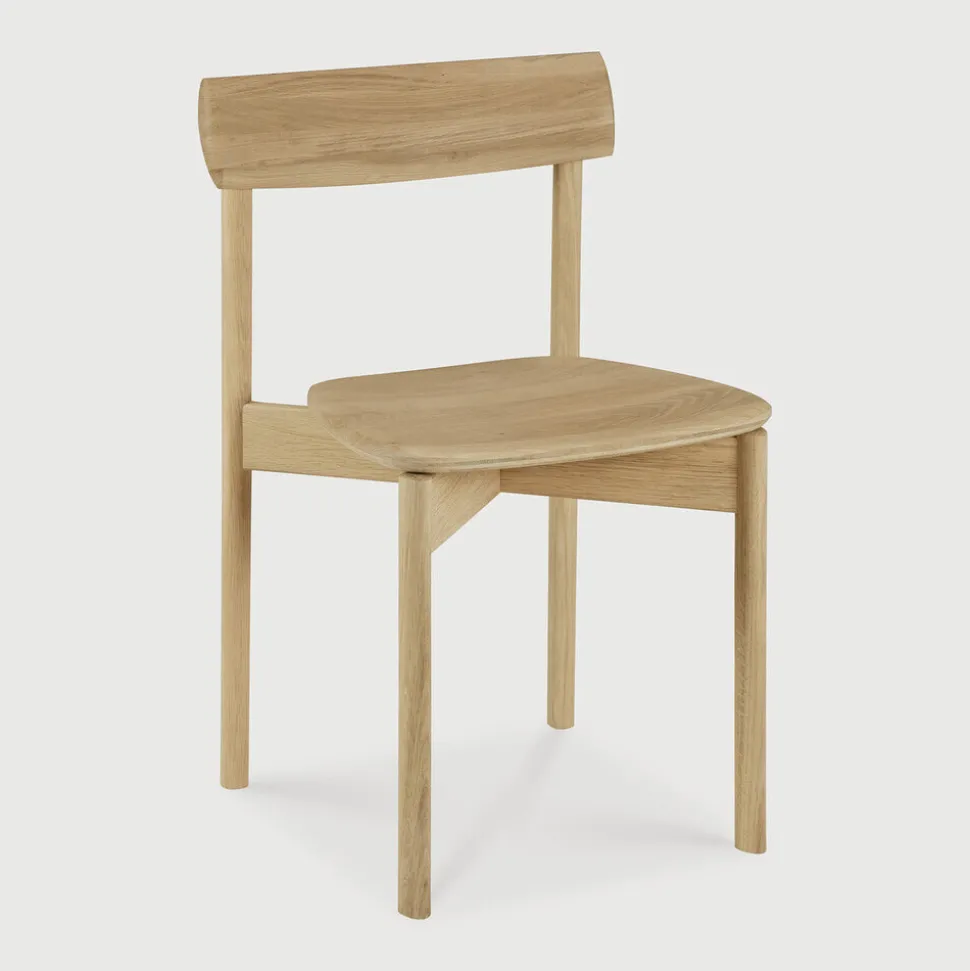 Eetkamerstoel Risu Gevernist Eikenhout, kleur Naturel