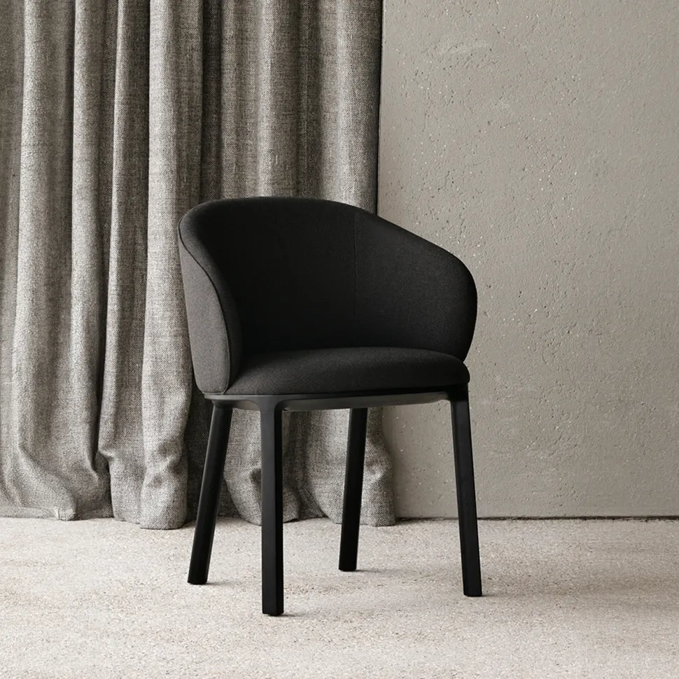 Eetkamerstoel Unda Eikenhout en stof