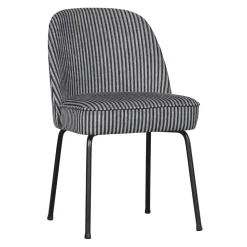 Eetkamerstoel Vogue Geweven, kleur Zwart/Grijs
