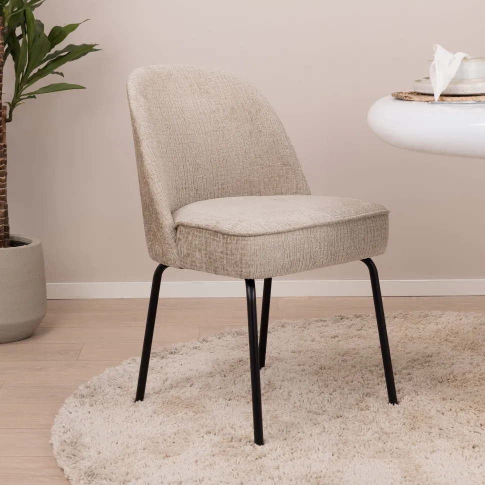 Eetkamerstoel Vogue Structure Velvet, kleur Wheatfield