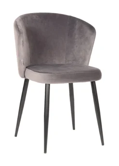 Eetkamerstoel Wave Velvet, kleur Grijs