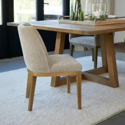 Eetkamerstoel Whistler Rubberhout en stof