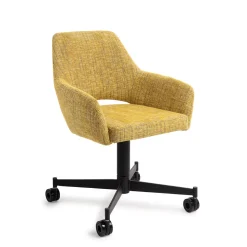 Eetkamerstoel Yanai Caster Black