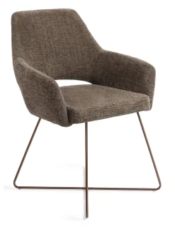 Eetkamerstoel Yanai Cross Rose Gold