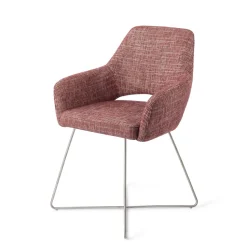 Eetkamerstoel Yanai Cross Steel