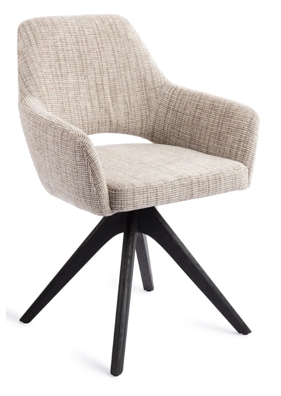 Eetkamerstoel Yanai Revolve Oak Black