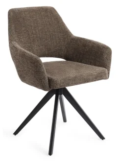 Eetkamerstoel Yanai Turn Black, Draaibaar