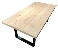 Eettafel Alieke Met zwarte U-poot, Mangohout