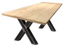 Eettafel Alieke Met zwarte X-poot, Mangohout