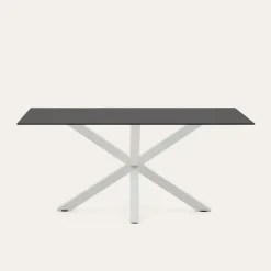 Eettafel Argo Glas, 160 x 90cm, kleur Zwart
