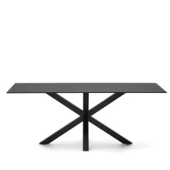 Eettafel Argo Glas, kleur Zwart