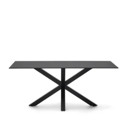 Eettafel Argo Glas, kleur Zwart