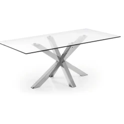 Eettafel Argo kleur Chroom/Glas