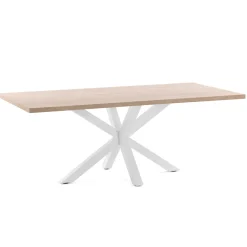 Eettafel Argo kleur Wit/Eiken