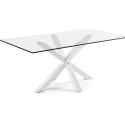 Eettafel Argo kleur Wit/Glas