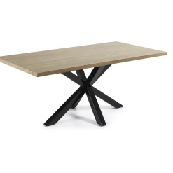 Eettafel Argo kleur Zwart/Eiken