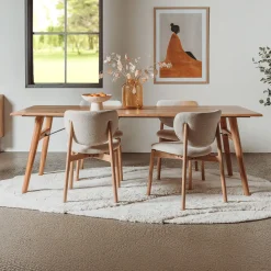 Eettafel Aura Acaciahout, kleur Naturel