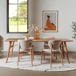Eettafel Aura Acaciahout, kleur Naturel