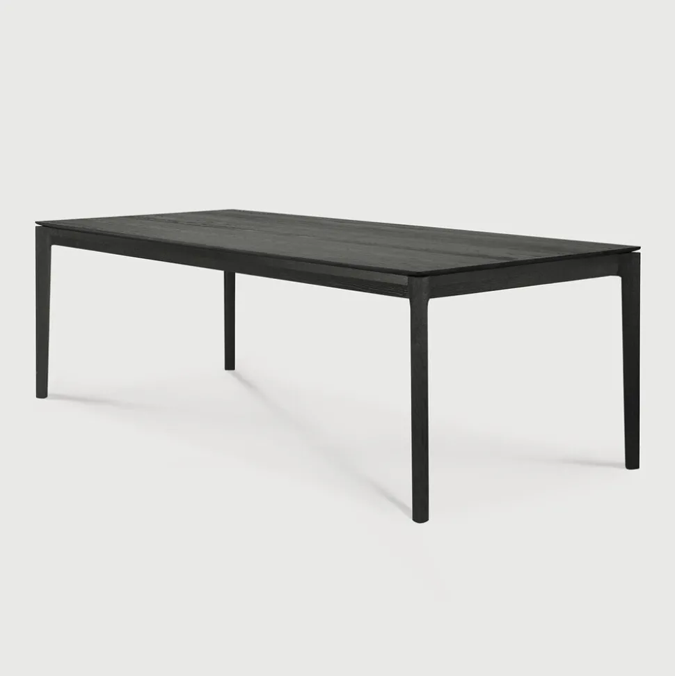 Eettafel Bok Gevernist Eikenhout, kleur Zwart