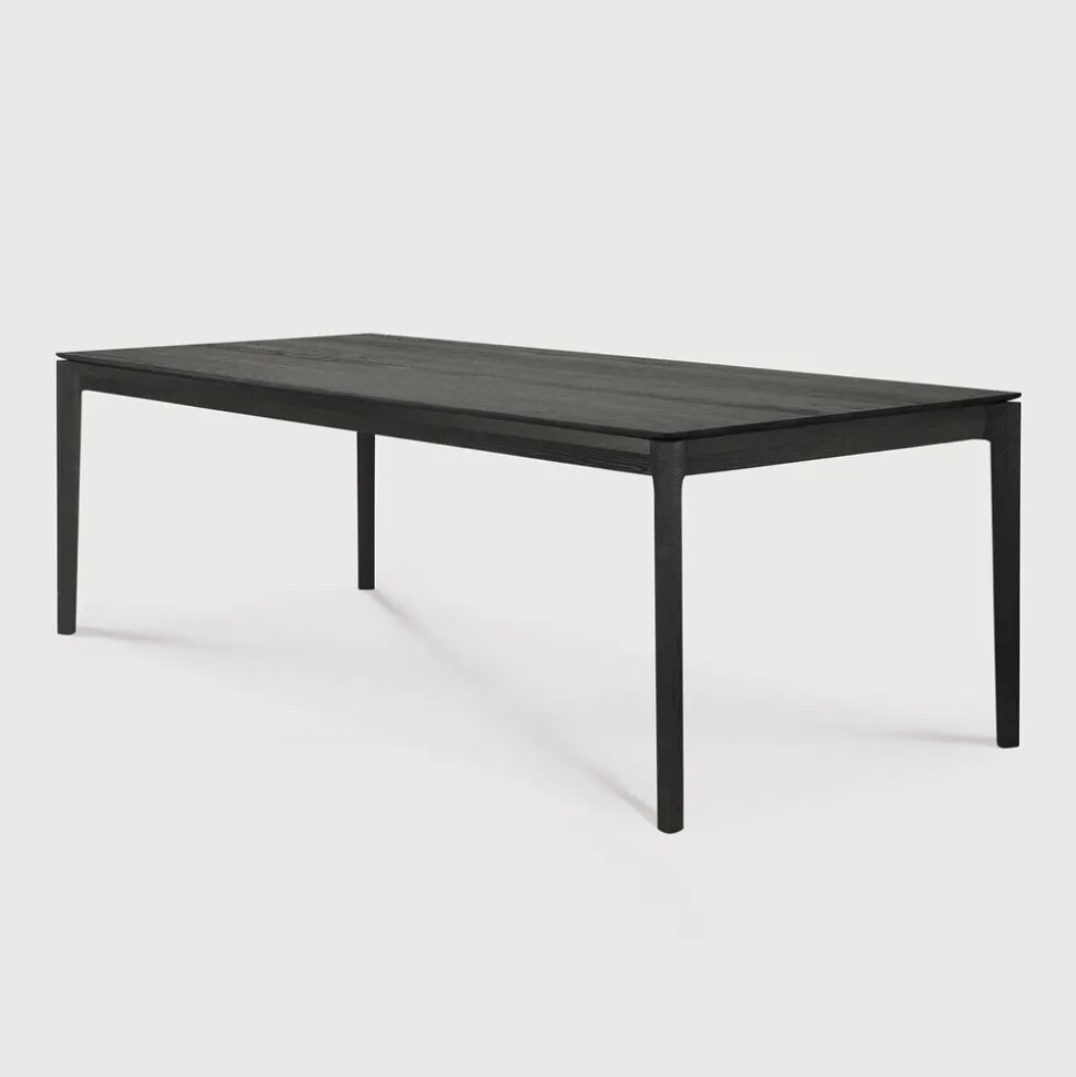 Eettafel Bok Gevernist Eikenhout, kleur Zwart