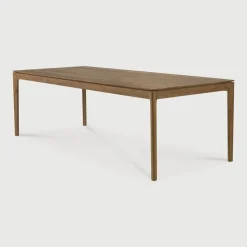 Eettafel Bok Ruw Teakhout, kleur Bruin