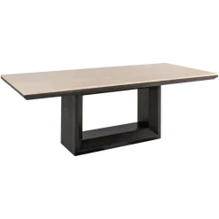 Eettafel Claremont Eiken en travertin, 230 x 100cm
