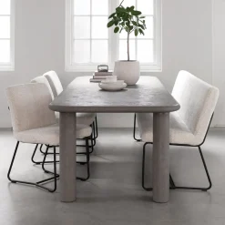 Eettafel Clio Betonlook, kleur Grijs
