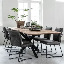 Eettafel Curves Teakhout