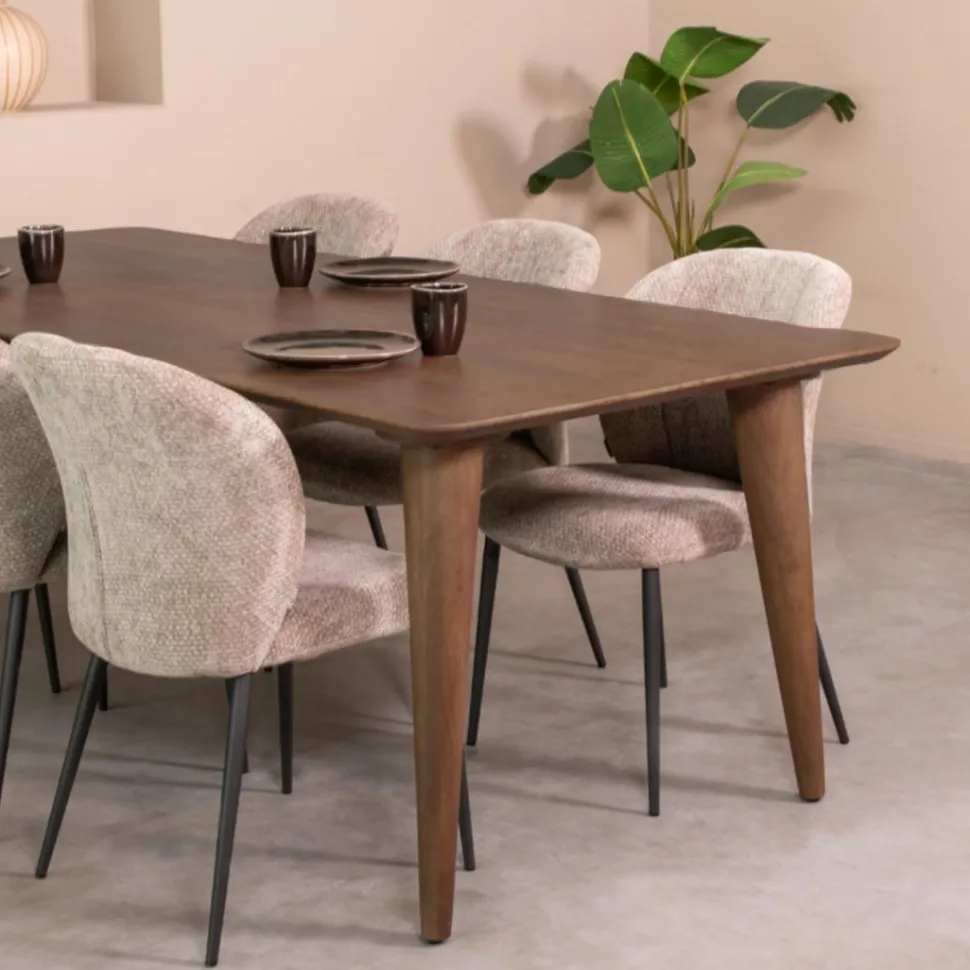 Eettafel Fly Espresso Mangohout