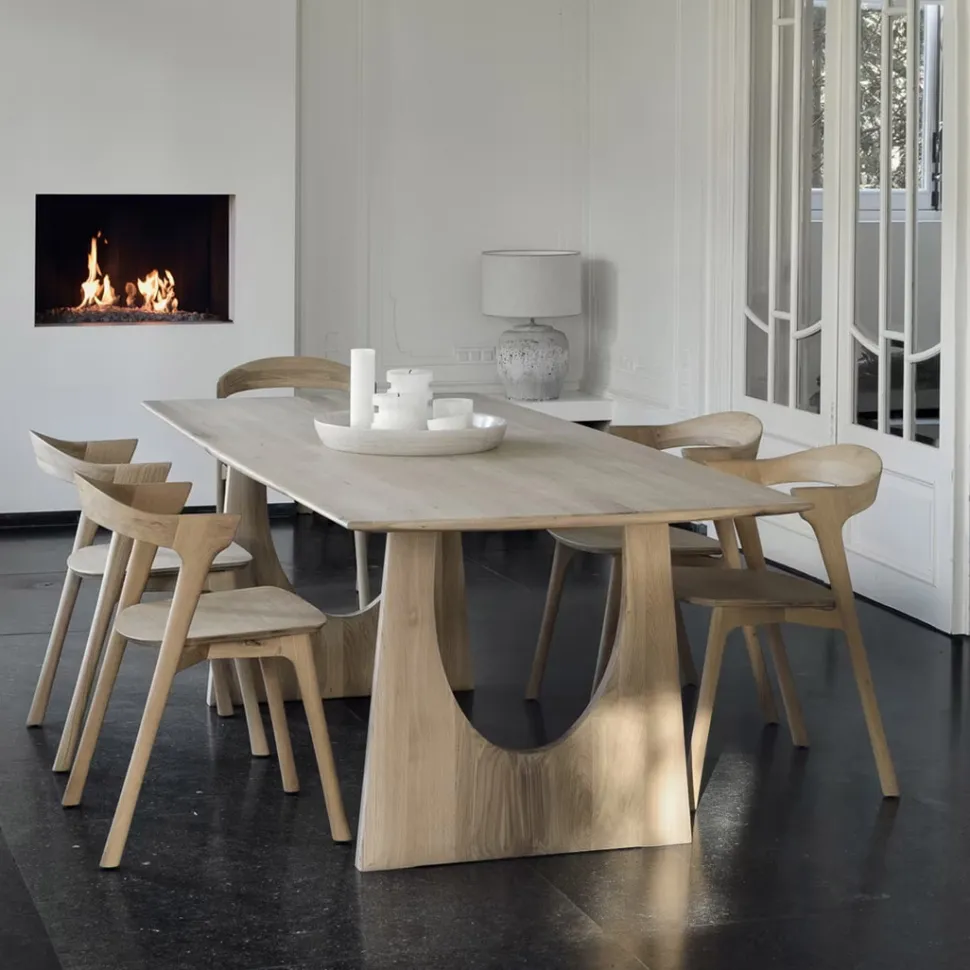 Eettafel Geometric Geolied Eikenhout, kleur Naturel