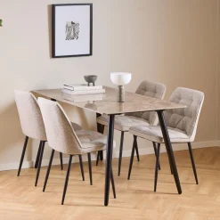 Eettafel Ib Keramiek, 140 x 80cm