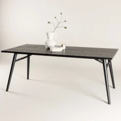 Eettafel Lateka 195 x 95cm, kleur Zwart