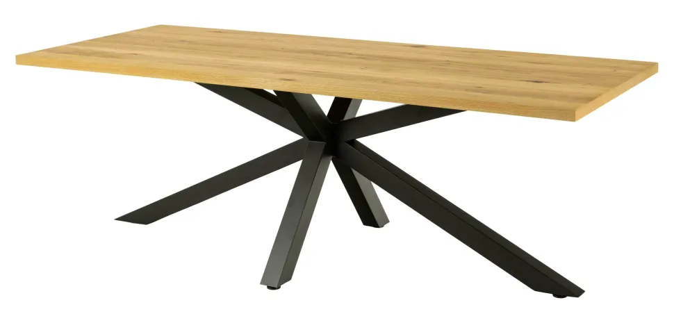 Eettafel Line Eiken, 220 x 90cm