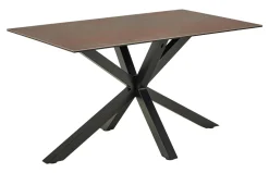 Eettafel Line Keramiek, kleur Bruin