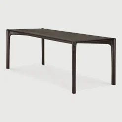 Eettafel PI Gevernist Teakhout, kleur Donkerbruin