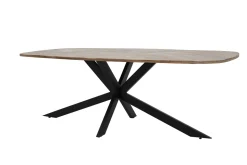 Eettafel Silvi Deens ovaal, Mangohout, kleur Naturel